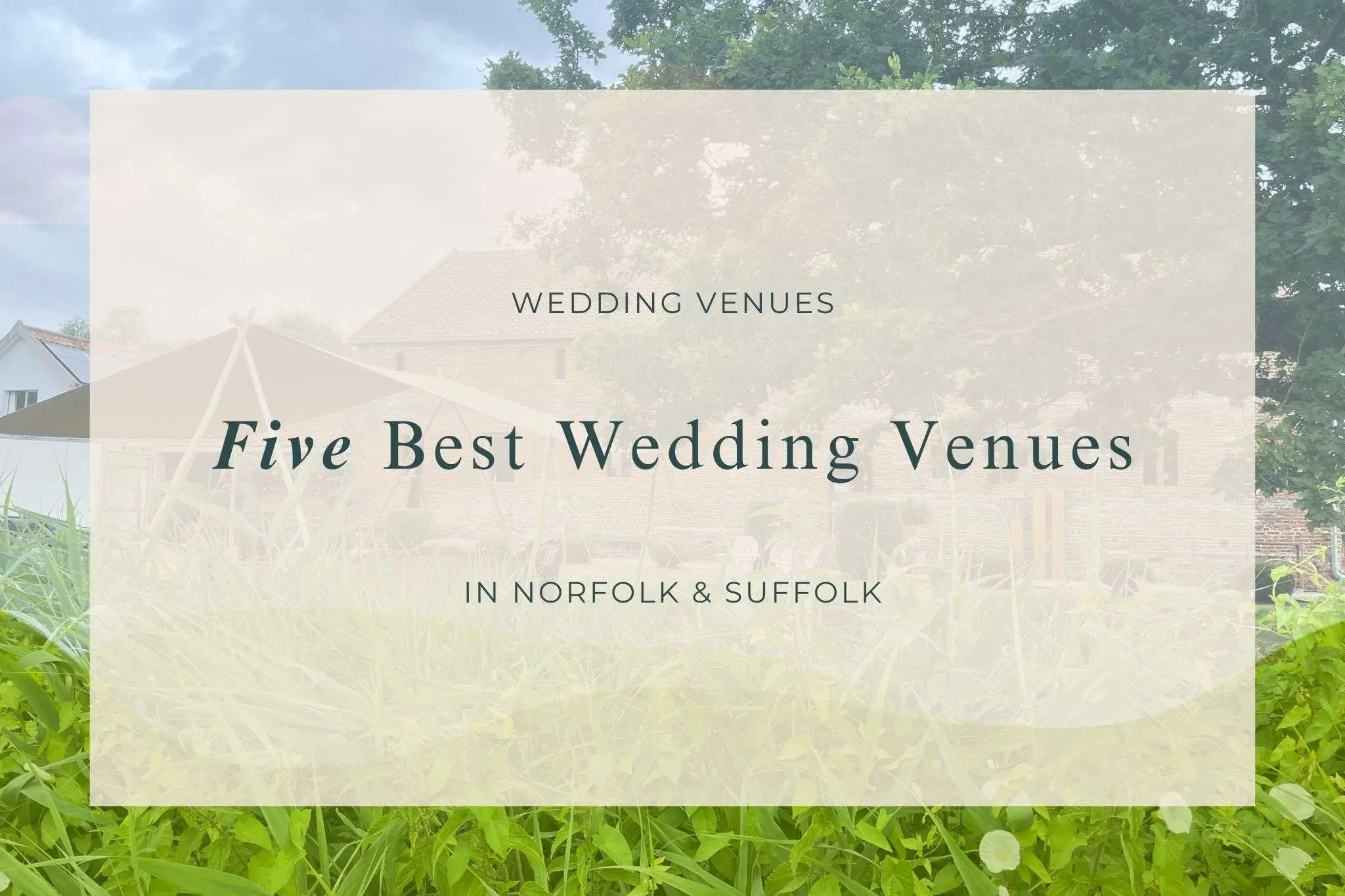 abbey hall wedding venue with a house and trees